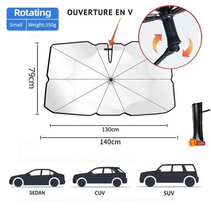 Foldable Car Windscreen Sun Shade – UV & Heat Protection | SunShield™